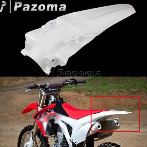 Motorcycle Plastic White Rear Fender Mx Enduro Motocross Mudguard For Honda CRF250R 2014-2017 CRF450R 2013-2016 MX Mud Guards