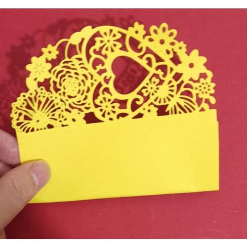 Hollow Heart Flower Lace Metal Die Cuts Embossing Stencil for DIY Stamp Craft Wedding Valentines Birthday Greeting Card Album