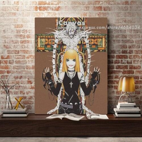 Rem and Misa Amane Death Note Anime Canvas Home Decor Prints Dorm Living Room Bedroom Painting Wall Art Decoration Poster