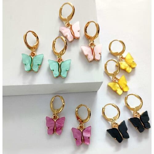 Butterfly Drop Earrings