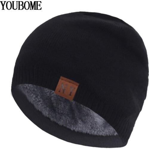 Mens Winter Knitted Hat Women Hats For Men Skullies Beanies Skull cap Gorras Bonnet Sport Warm Thick Male Beanie Winter Hat Cap