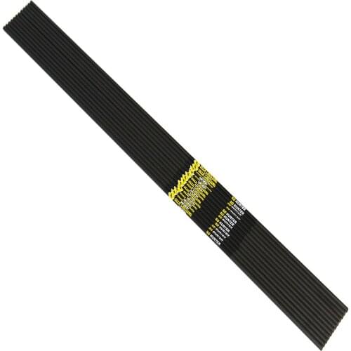 12pcs Archery spine500 600 700 800 carbon arrow shaft ID.166" for Recurve bow shooting hunting