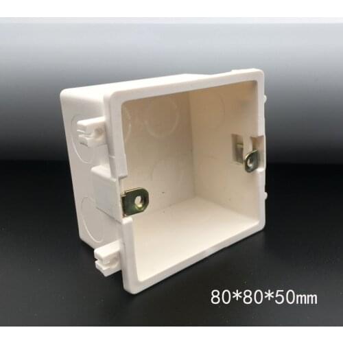Universal 86 Type Splicing Cassette Concealed Junction Box Wall Mount Switch Socket Dark Box Secret Stash 80*80*50mm