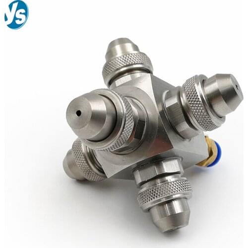YS 1/4" 8650 Five Spray Air Atomizing Nozzle, Cluster Air Atomizing Nozzle, Water Misting Nozzle