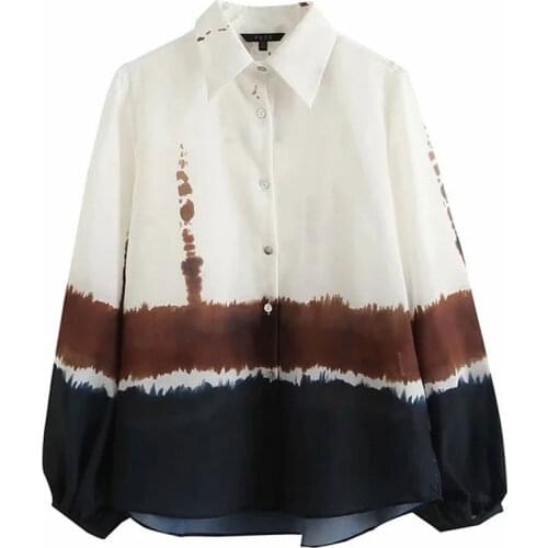 Nlzgmsj Za Women 2021 Spring Autumn Blouses Button Up Shirts Women Oversize Chic Ladies Blouse Long Sleeve Blusas Mujer 202106