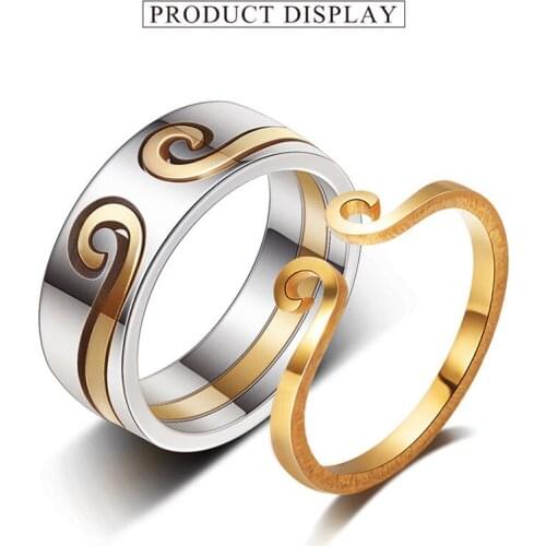 Monkey King Magic Double Open Rings for Women Birthday Party Gifts Jewelry Gold Color Stainless Steel Female Daily Wear Jewelry