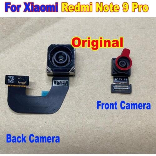 100% Original Front Big Rear Back Camera For Xiaomi Redmi Note 9 Pro Note9 Pro Main Frontal Selfie Camera Flex Cable Replacement