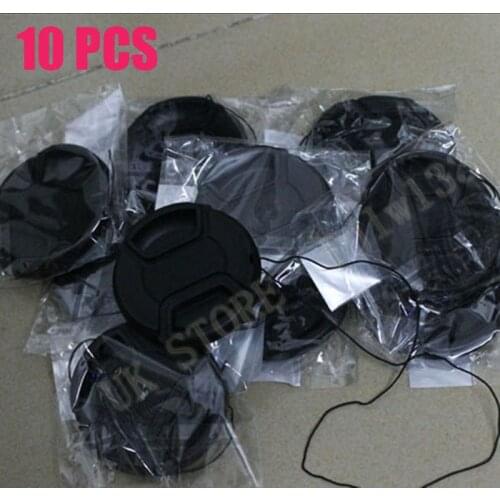 100% Professional 10pcs 72 mm Center-Pinch Snap-On Front Lens Cap for Nikon Canon Sony Samsung DSLR