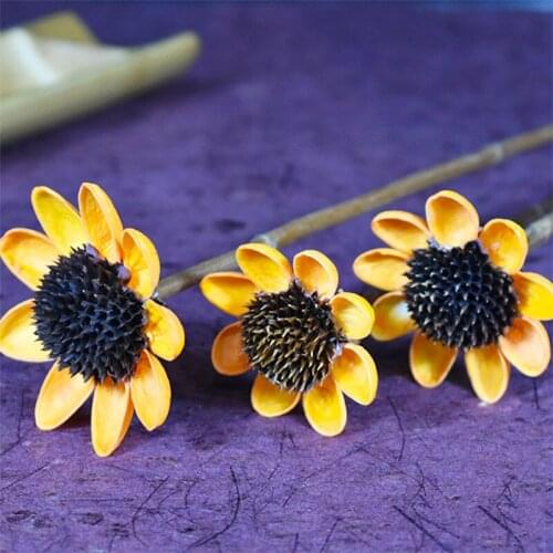 3/Pcs 60cm Small Natural DIY Sun Dried flower Wedding Decoration For Home Party Office Decorative Artificial Dried Flowers