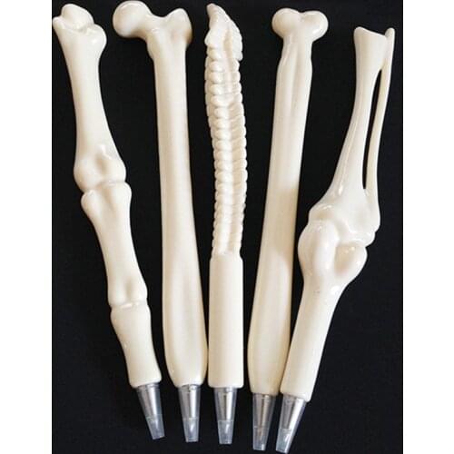 30 pcs/Lot Novelty boned ballpoint pen 0.7mm roller ballpens Blue color ink pens for writing Stationery School supplies A6082