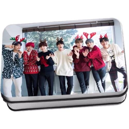 40PCS/SET South Korean Groups K-POP Bangtan Boys Lomo Card Poster Merry Christmas PhotoCard Cards JIMIN SUGA JIN RM Fans Gifts