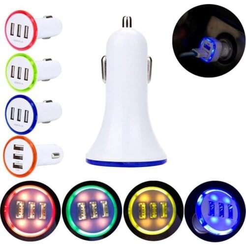 New arrival 4.1A 3usb port high quality car charger Travel Car Charger Adapter for samsung s3 s4 note 3 4 for iphone 4 5 6 etc