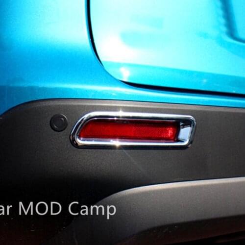 For Suzuki Vitara Escudo 2015 2016 ABS Chrome Rear Fog Light Fog Lamp Cover Decoration Trim 2pcs Car Styling accessories