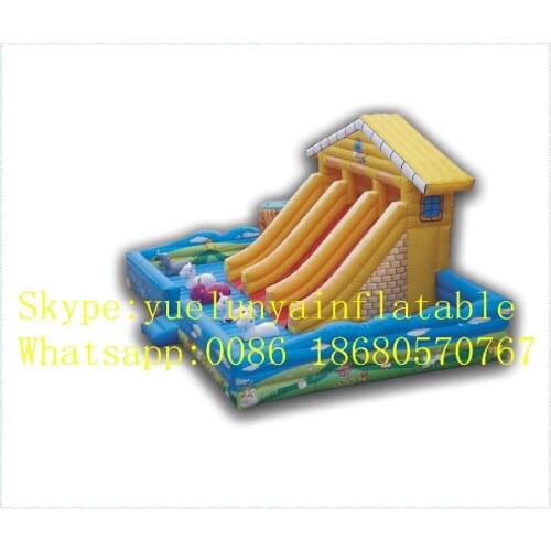 Factory direct Inflatable slide,Inflatable castle,Castle Slide KY-19