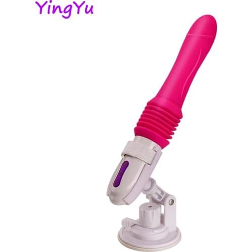 Hand-Free Thrusting Dildo Vibrator Automatic G spot Vibrator with Suction Cup Sex Toy for Women Sex Fun Anal Vibrator for Orgasm
