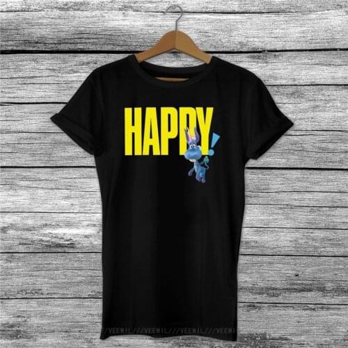 Happy Netflix Series TV Show Logo Unicorn Inspired T Shirt Black New Vintage T-Shirts Funny Tops Tee Unisex Fast Shipping