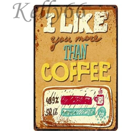 [ Kelly66 ] I LIKE YOU Funny Tin Sign Poster Home Decor Store Wall Plaque Iron Painting Drop shipping 20*30 CM Size y-1227