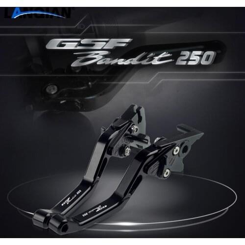 For Suzuki GSF250 9 Colors Motorcycle Parts Short Aluminum Adjustable Brake Clutch Levers GSF 250 BANDIT ALL YEARS Accessories
