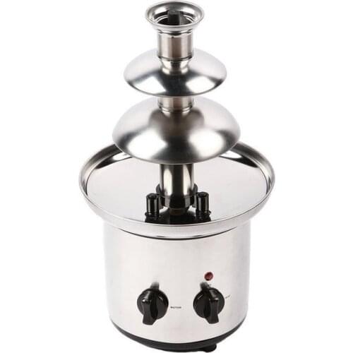 Creative chocolate buffet 3rd floor stainless steel Fountain machine Chocolate Waterfall machine heating Hotel Party Commercial