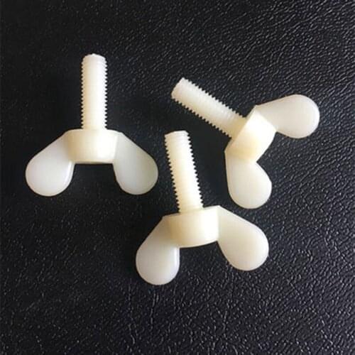 M5 M6 Nylon Butterfly Screw Plastic Wing Bolts Size 15mm-20mm 3/5PCS