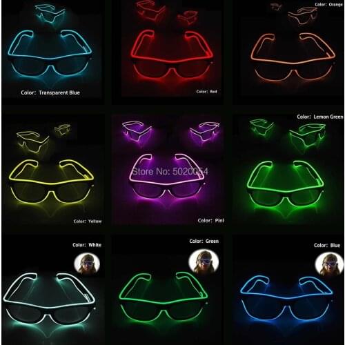 Classic Style EL Glowing glasses Men Reading Lens Glasses Neon Light Up Flashing Glasses For Christmas Halloween Parties