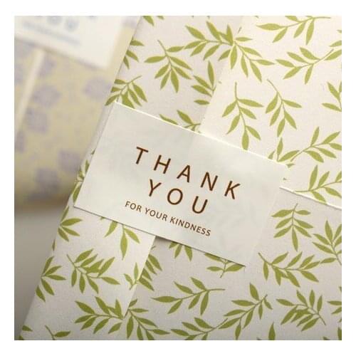 Wholesale 1600 pcs/lot Simple "Thank You" Sticker,Adhesive Paper Seal Label,Bakery Wedding Gift Bag Box Decoration