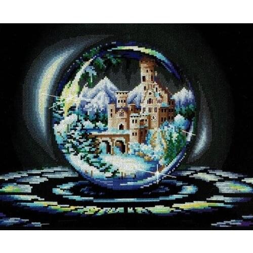 Popular Needlepoint Spheres of Desires Religious Cross Embroidery Designs with 100% Cotton Floss & Free Shipping for Home Decor