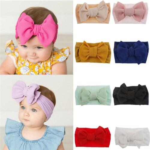 Baby Girl Headbands Kid Girl Baby Headband Toddler Lace Bow Flower Hair Band Accessories Headwear Baby Hair Accessories New 2019