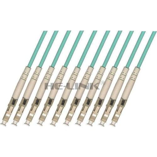 LODFIBER 70M LC-LC Outdoor Armored 10G OM3 MM 10 Strands Fiber Optic Cable Patch Cord