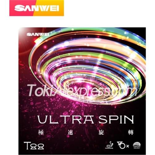 SANWEI ULTRA SPIN Table Tennis Rubber SANWEI T88 Ultra Spin Original SANWEI Ping Pong Sponge