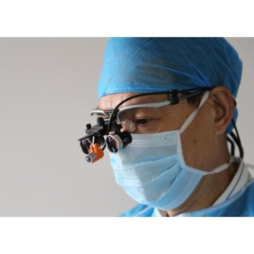 Taos 2.5x New flip up Galilean Style Magnifications Binocular Dental Loupes Surgical Medical Dentistry Frame 420mm