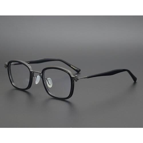 Titanium Acetate Vintage Square Eyeglasses Men Women Retro Eye Glasses Frame Optical Myopia Prescription Eyewear JDA3129