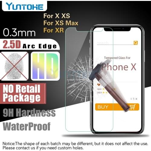 0.3mm Screen Protector Tempered Glass For iPhone 12 11 Pro Xs Max X XR 6 7 8 Plus Protective Film On iPhone 13 Pro Max 1000pcs
