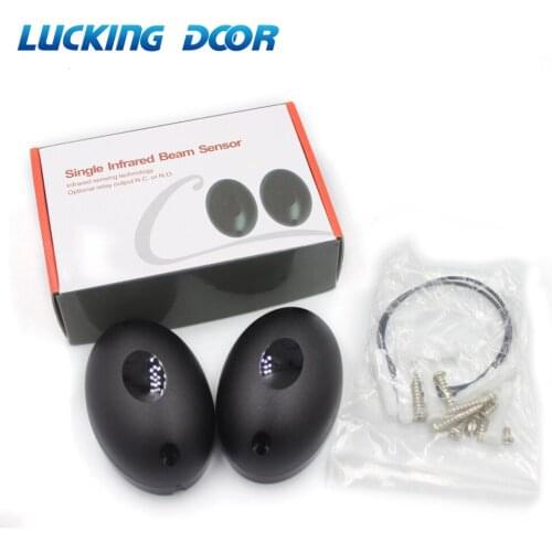 1 pair Single Beam Alarm Photoelectric Infrared Detector Home Door Security System for Gate Door Window Burglar Alarm System