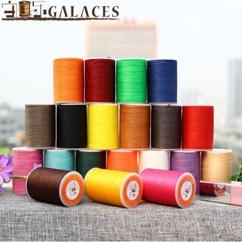 1 Piece 0.35mm 300m Line Flat Seam Wax Line Manual DIY Leather Craft Flat Wax Sewing Thread 0.35mm Linen Leather Sewing Thread