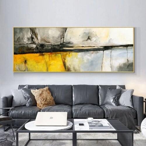 100% Handpainted Oil Painting Retro Simple Abstract On Canvas Painting Modern Wall Art For Bedroom House Decoration No Frame