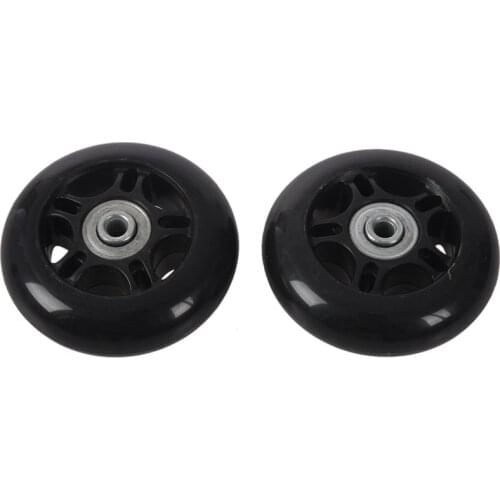 2set 64X18mm Luggage Suitcase / Inline Outdoor Skate Replacement Wheels Black