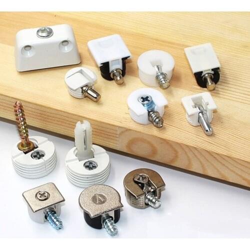 20Pcs/Lot Furniture Cupboard Cabinet Shelf Support Bracket Pin Pegs Cam Connector Fixing fittings
