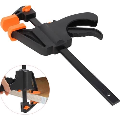 4 Inch Woodworking Bar Fast F Clamping Grip Quick Ratchet Release Squeeze Carpentry Woodworking Clamp Plate Hand Ratchet Bar
