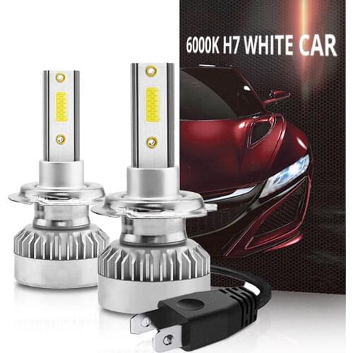 2Pcs 6000K H7 White Car Headlight 20000LM 110W H4 Led H1 9005 HB3 9006 HB4 H8 H9 H11 12V Led Headlight Bulb 360 Degree Lampara