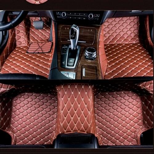 Car floor mats for Mini COUNTRYMAN COUPE PACEMAN CLUBMAN CABRIO ROADSTER car accessories car styling Custom floor mats Pink/Red
