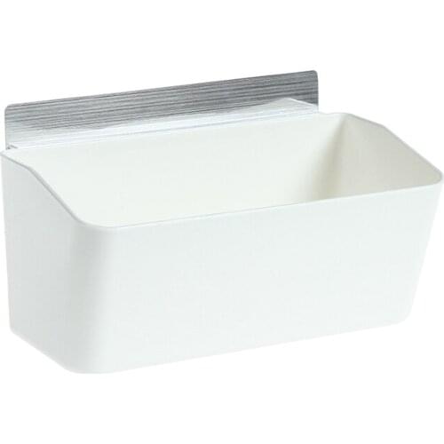 BF040 Fashion Plain kitchen wall suction racks bathroom perforation free storage rack seamless wash stand storage rack 22*9*10cm