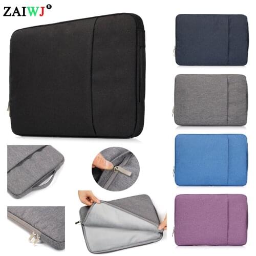 2018 New Laptop bags Case For Macbook 11" 13" 15 " , ZAIWJ Notebook Computer Pocket Sleeve For Mac Book Air Pro retina 13.3" 15"