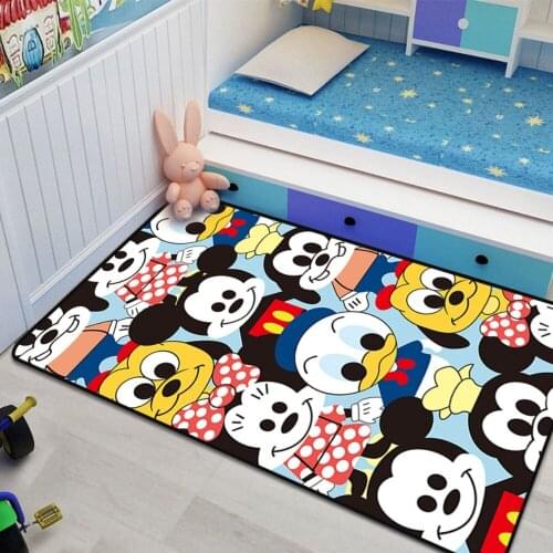Disney Mickey Mouse Marie Cat Baby Play Mat Carpet Bedroom Kitchen Carpet Indoor Bathroom Mat Baby Gym Cute Floor Mat