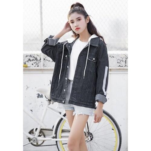 Denim jacket female loose Korean version 2019 spring and autumn new popular wild jacket jacket tide A378