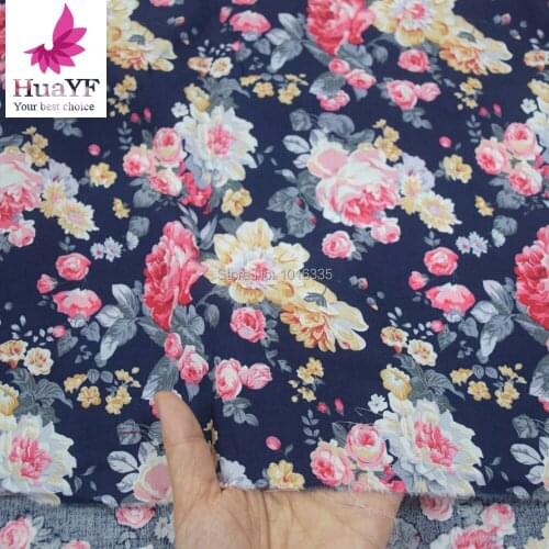 Hot Sale flower Printed cotton fabric for quilting patchwork tecido tela clothing bedding tissus