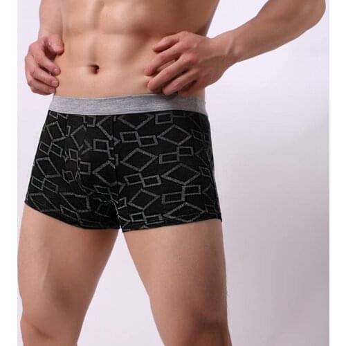 Best price cotton Men Boxer Soft Breathable Underwear Male Comfortable Solid Panties Underpants Boxer shorts Homme For Men 2019