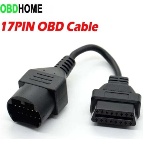 17P TO 16pin for Mazda 17 Pin To OBD 2 OBD II Cable 16 Pin Connector Diagnostic Tool 17pin To 16pin Adapter Extension Cable