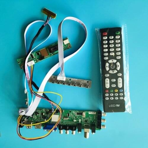 Kit for LP171WE3-TLA3/LP171WE3-TLA4 TV Controller board 1680X1050 DVB-T LCD Panel Screen monitor AV HDMI VGA Digital USB 1 CCFL