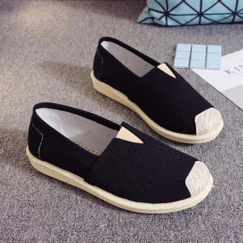 Womens Flats Loafers Straw Espadrilles Ladies Casual Comfortable Slip On Lazy Shoes Female Canvas Shoes Spring Autumn PW112